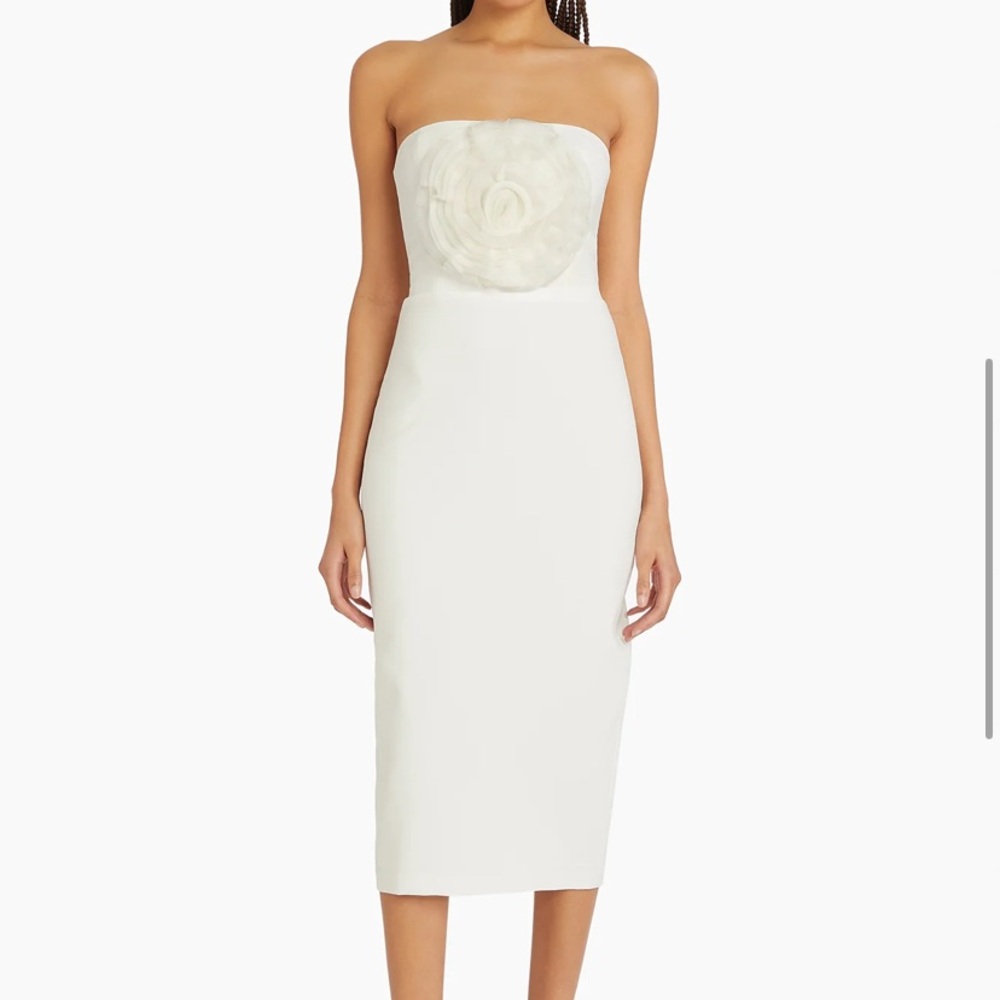 Amanda Uprichard Fae Rose Midi Dress